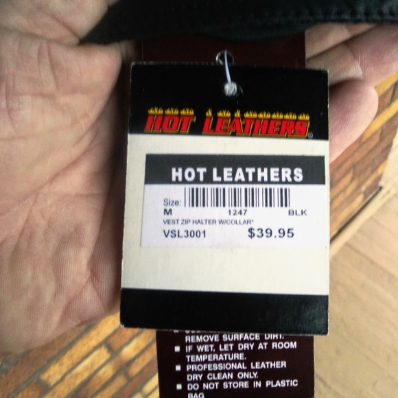 Hot Leathers Leather Halter Top W/Collar S, M, XL, - Picture 6 of 8